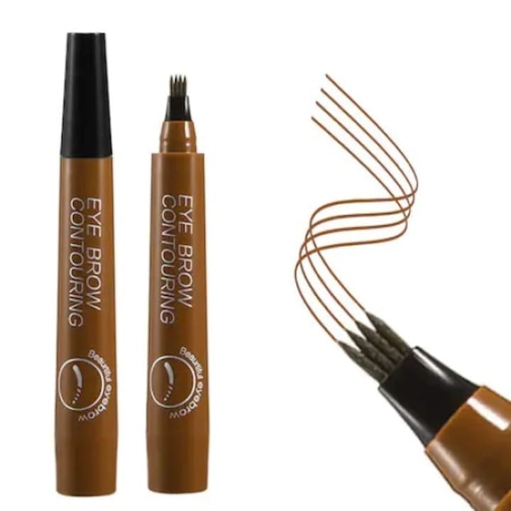 Creion sprancene 3D Microblading, rezistent la apa, durata lunga, 01 maro deschis, 5g