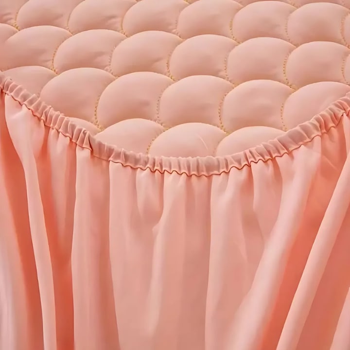 Husa saltea matlasata, 160x200cm, impermeabila, elastica, roz