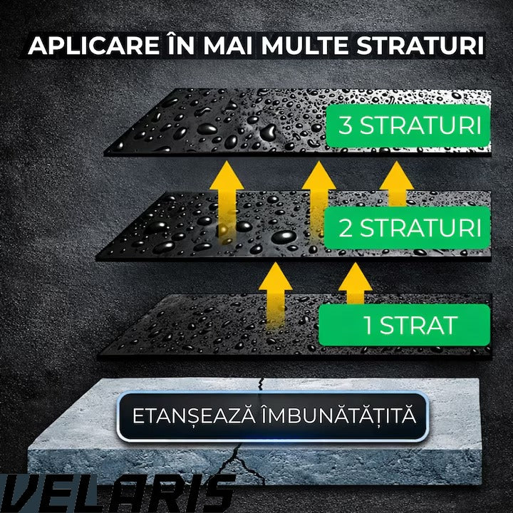 Spray Etansare 450ml Hidroizolatie Rapida, Impermeabilizare Crapaturi, Protectie de Lunga Durata, Negru