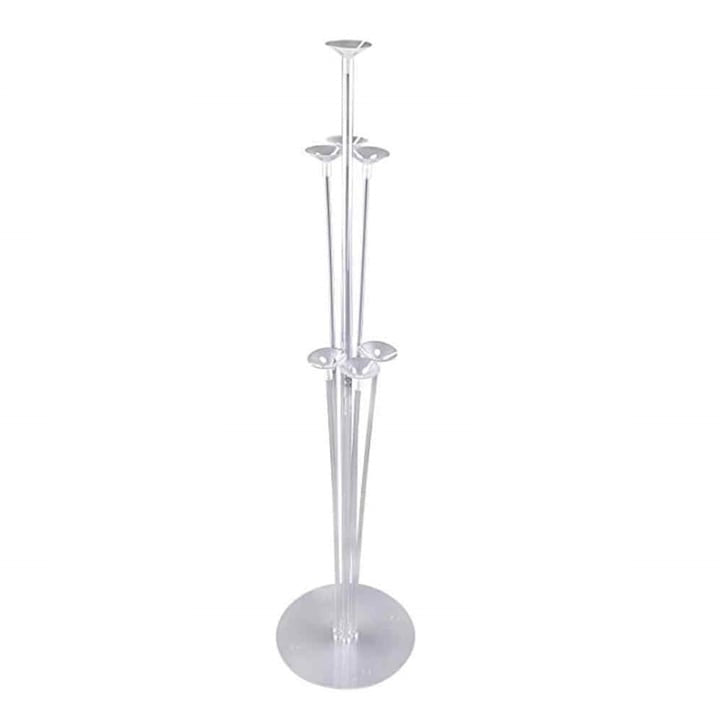 Suport transparent baloane, 7 locuri, 3 niveluri, decorațiune petrecere