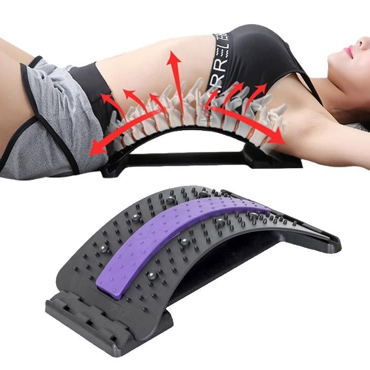 Dispozitiv 2 în 1 masaj și stretching lombar, 3 niveluri de ajustare