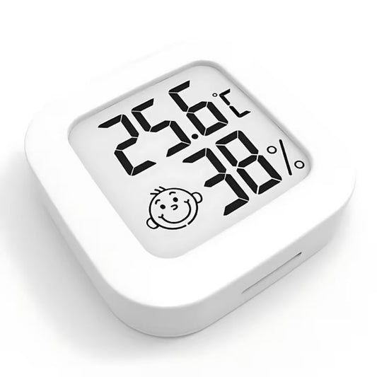 Termometru si Higrometru Digital cu Afisaj LCD Indicator Confort, Temperatura si Umiditate, Design Compact, Baterie Inclusa
