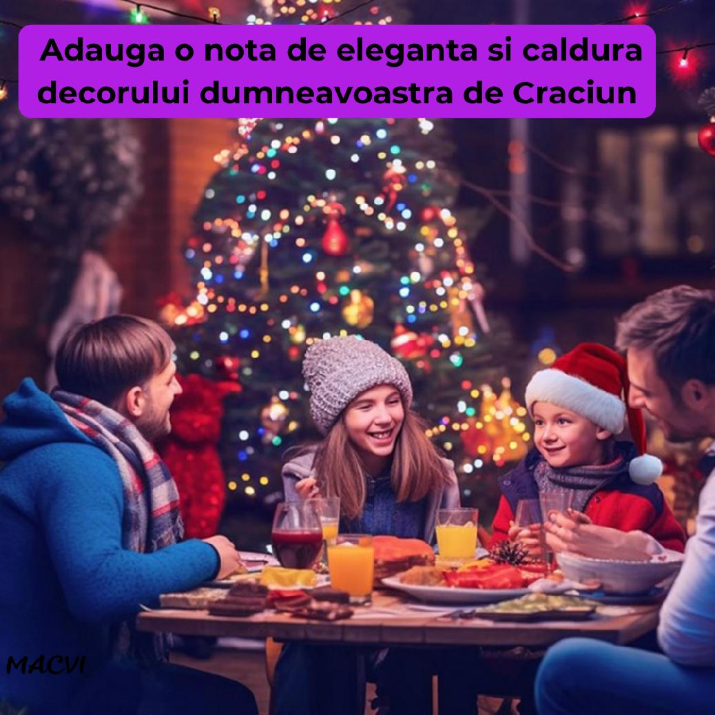 Instalatie Luminoasa LED de Craciun pentru Interior si Exterior, 50M, LED, Multicolor, Rezistenta la Ceata
