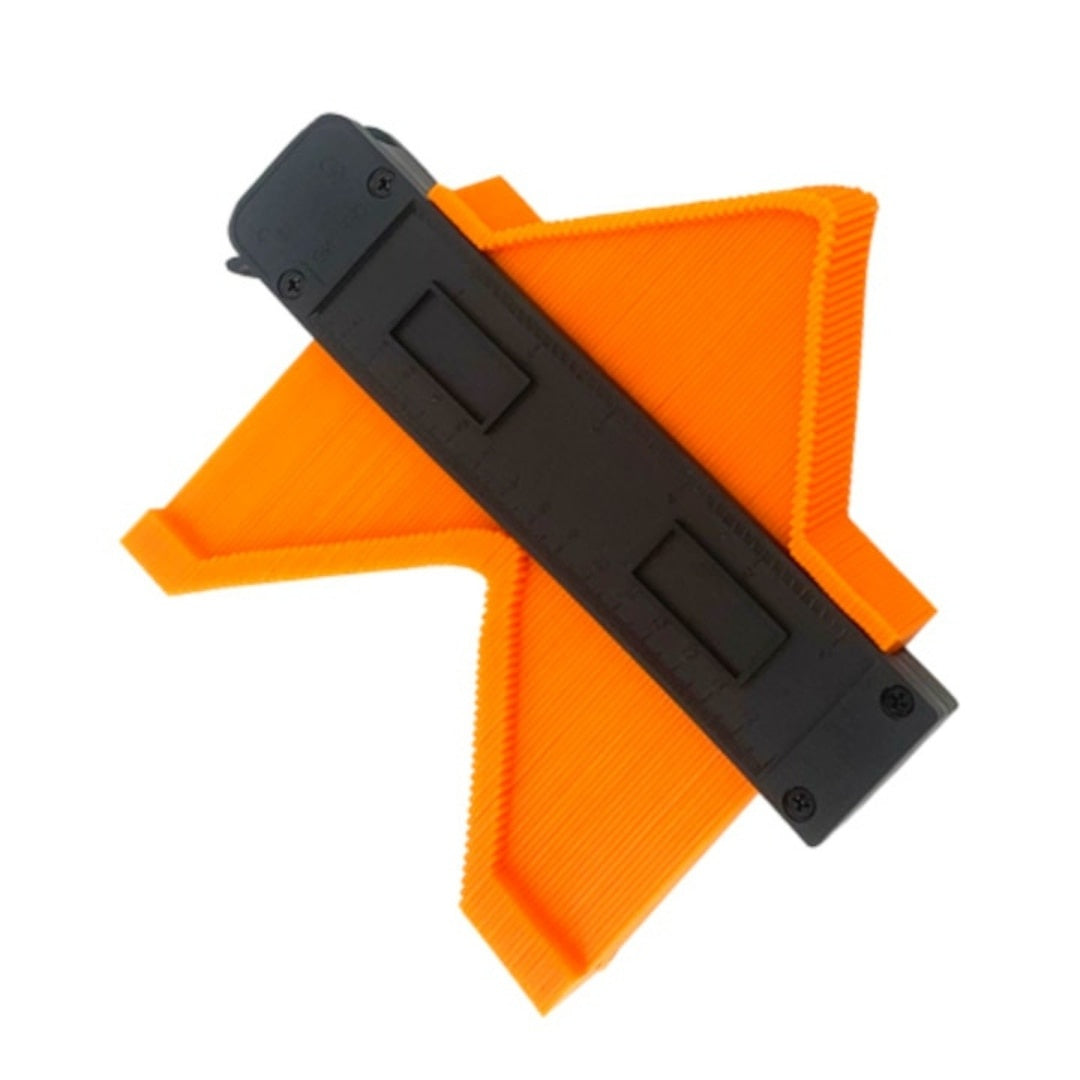Instrument de măsurat unghiuri, 12 cm, plastic ABS, negru/portocaliu, pentru renovări și DIY