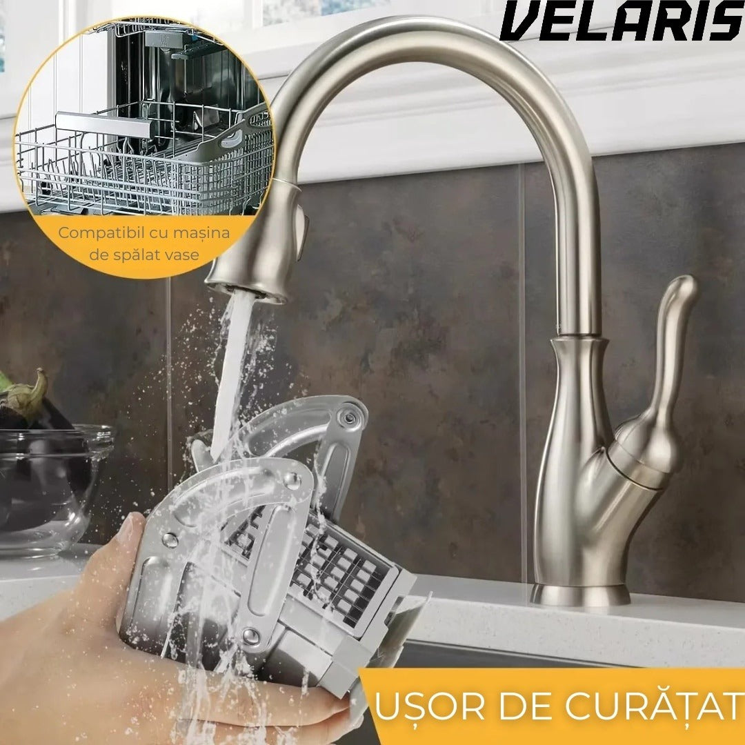 Aparat de Feliat Cartofi si Legume, din Inox, cu Forma Unica pentru Taiere Rapida si Preciza
