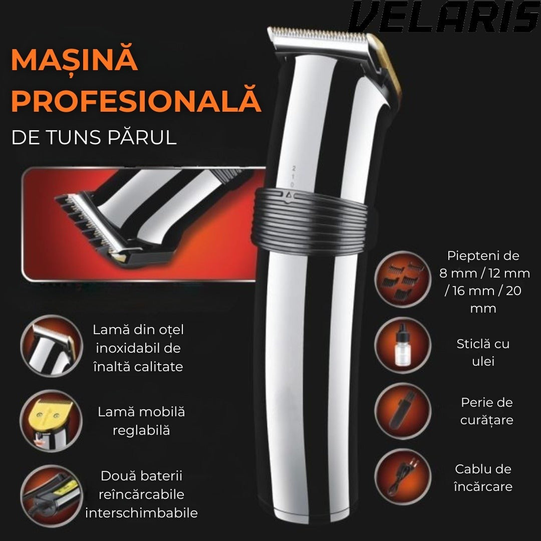 Aparat de tuns, cu lame de precizie, design ergonomic, ideal pentru tunsul precis si confortabil, usor de manevrat si intretinut