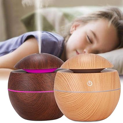 Difuzor aromaterapie UM-06, umidificator, 130 ml, LED 7 culori, USB