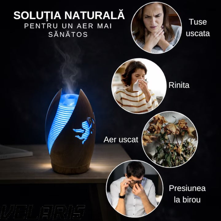 Aromatizator Difuzor Uleiuri Esentiale Cupidon 100 ml pentru Aromaterapie, Bej