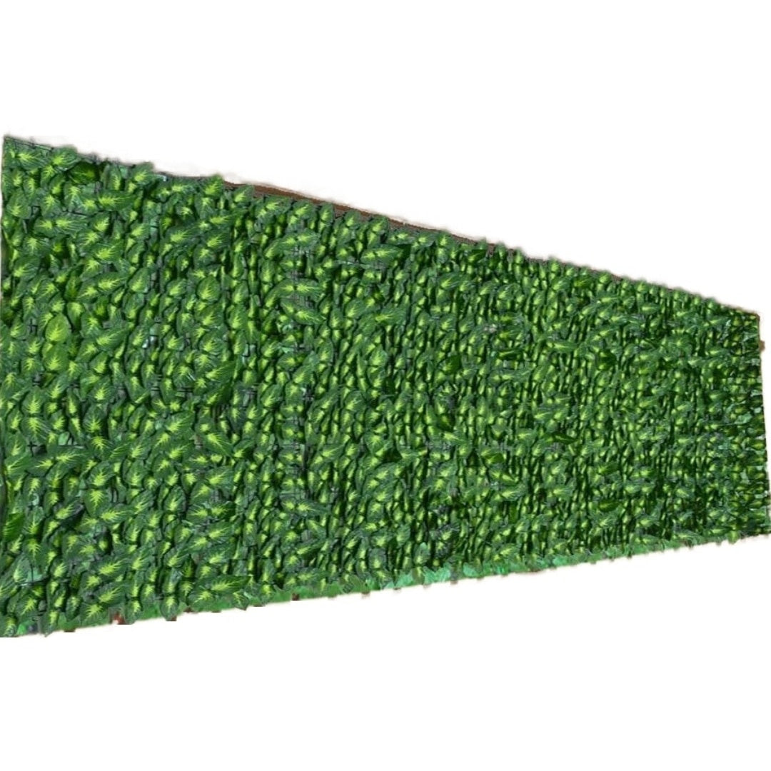 Gard artificial tip iederă cu frunze verzi, panou de intimitate pentru exterior, 300x100 cm