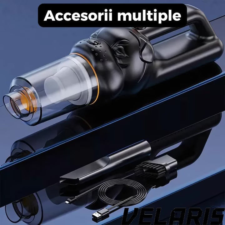 Aspirator Auto si de Birou Portabil cu Functie de Suflare si Aspiratie, Mini, Putere Mare, Reincarcabil USB