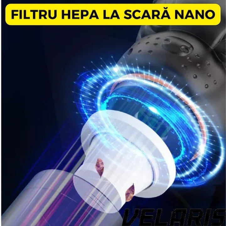 Aspirator Auto si de Birou Portabil cu Functie de Suflare si Aspiratie, Mini, Putere Mare, Reincarcabil USB