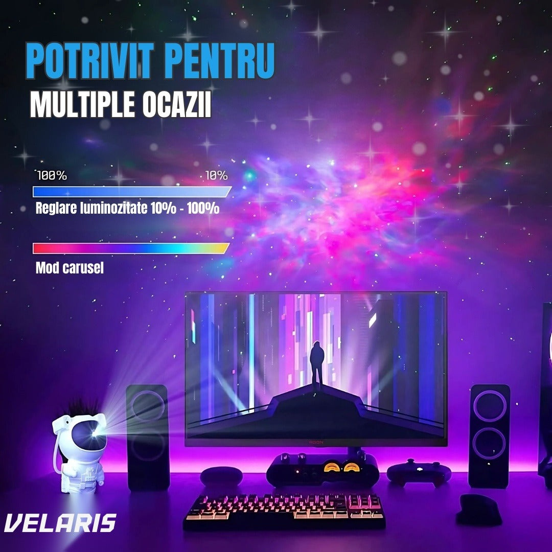 Proiector astronaut pentru cameră, lampă decorativă