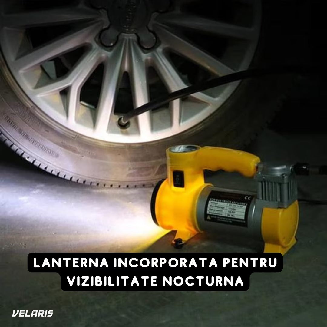 Compresor auto FOXMAG24, 12V, 150 PSI, 35L/min, galben