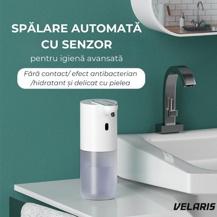 Dispenser spumă automată cu senzor IR, 4 niveluri, USB-C, 400 ml, IPX5
