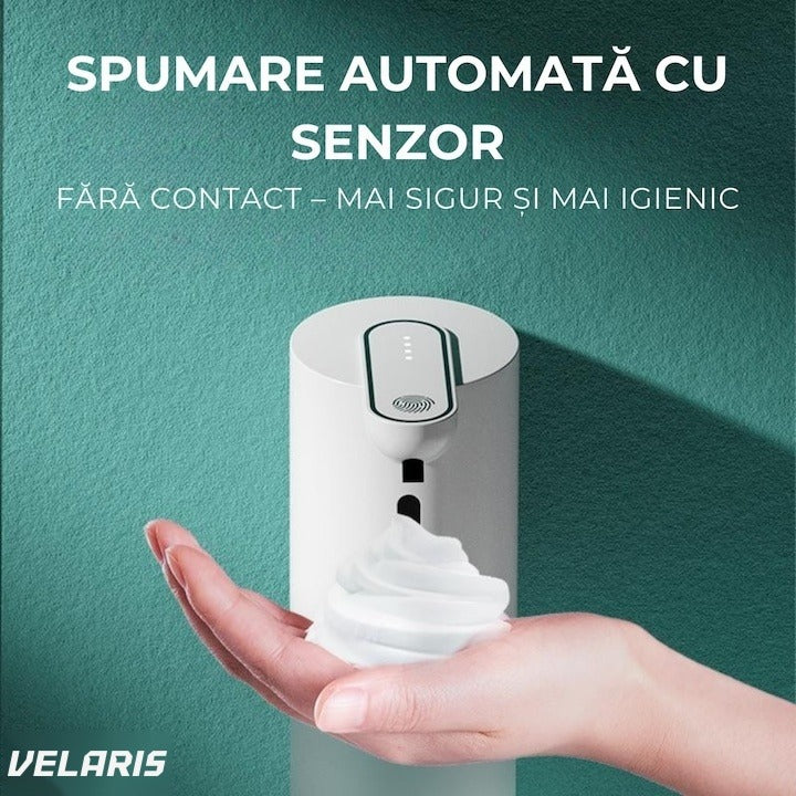 Dispenser spumă automată cu senzor IR, 4 niveluri, USB-C, 400 ml, IPX5