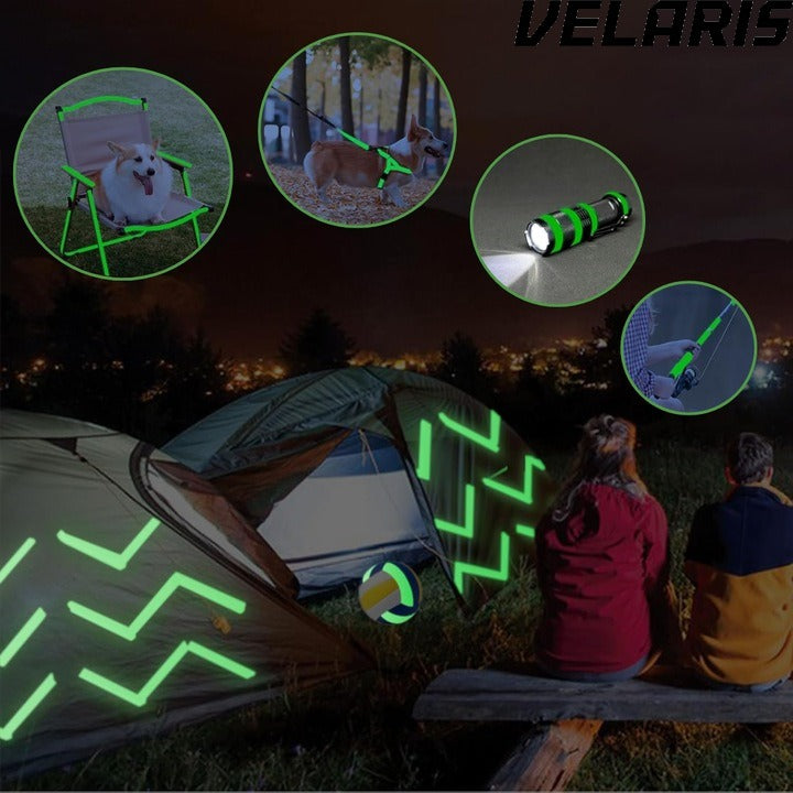 Banda Fosforescenta Autoadeziva 2cm x 5m, Fotoluminiscenta, Incarcare cu Lumina, Vizibila pana la 8 Ore, Banda Siguranta Marcaj, Decor Interior/ Exterior