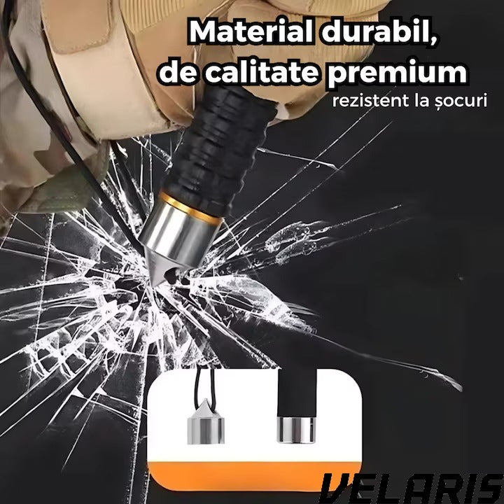 Bata telescopica din otel inoxidabil cu maner antialunecare si mecanism extensibil design compact si rezistent
