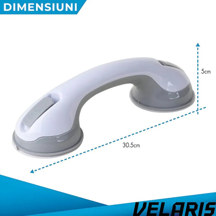 Mâner baie cu ventuze puternice, antiderapant, suport mobilier până la 113 kg