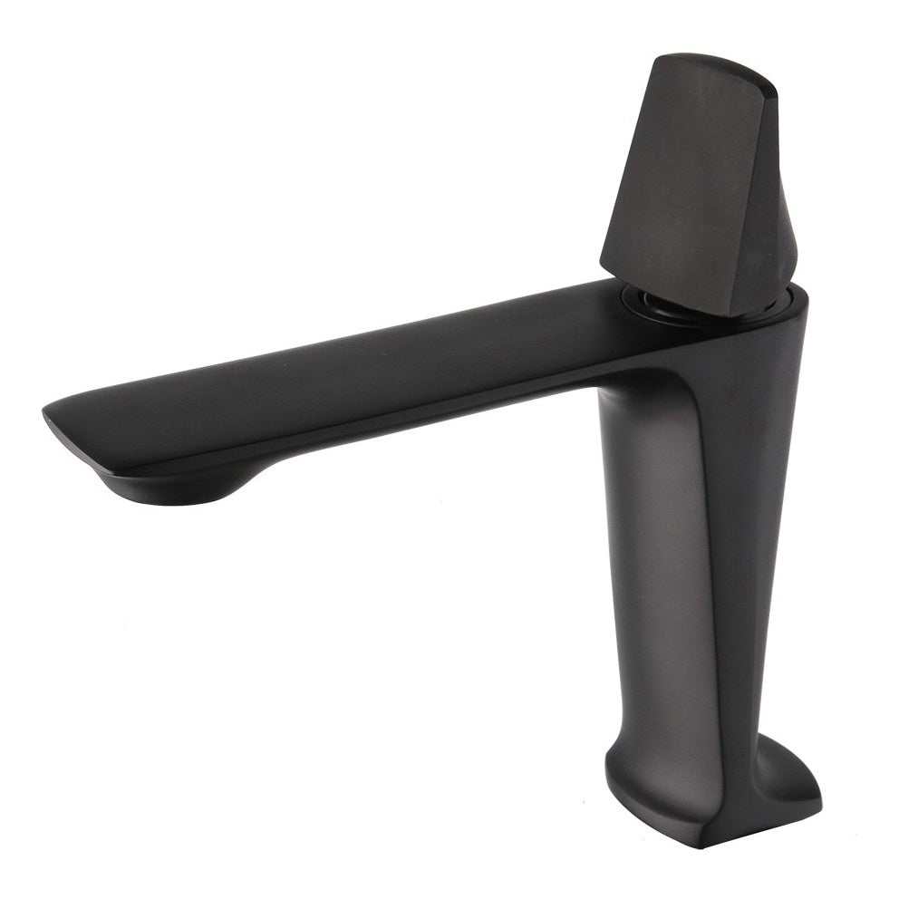 Baterie chiuveta Alan negru mat, inaltime 175 mm, design modern
