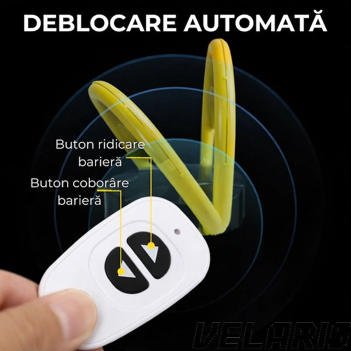 Blocator Parcare cu Telecomanda, Actionare Electrica, Functionare pe baterii, protectie Acces Auto, Design Rezistent