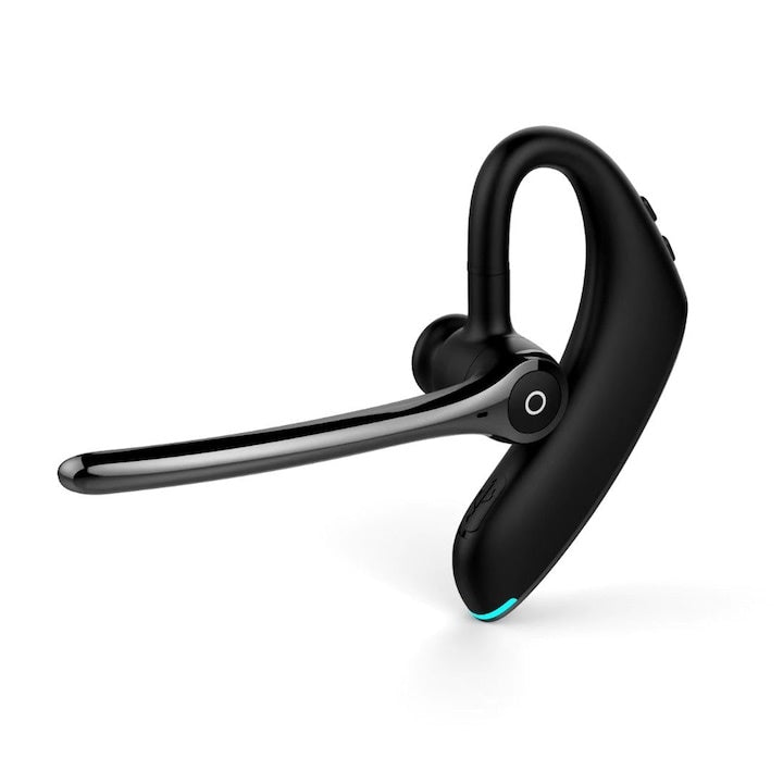 Cască Bluetooth 5.0 banda auricolă, cu reducere zgomot, microfon, baterie 140H, negru