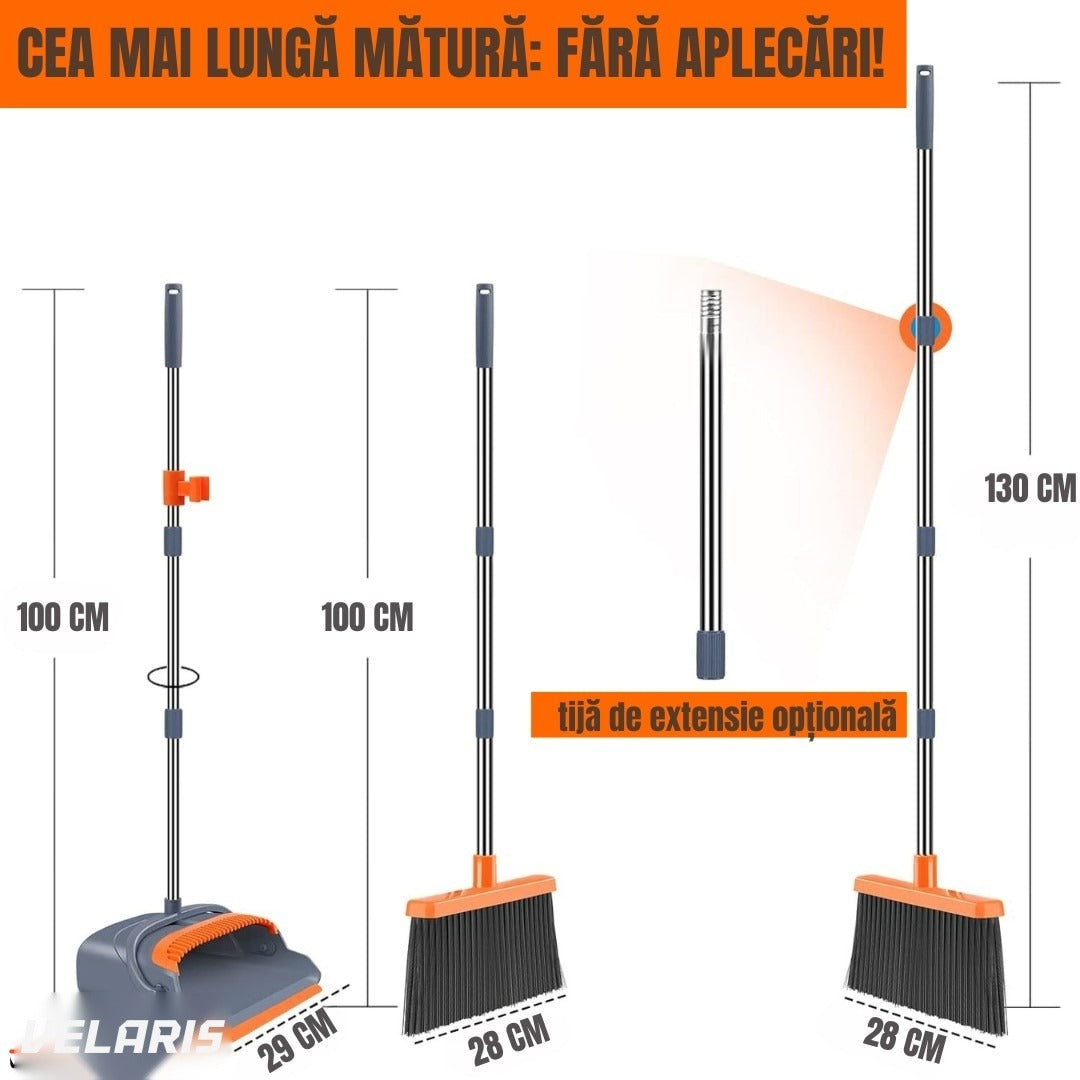 Set mătură și făraș pentru curățenie zilnică