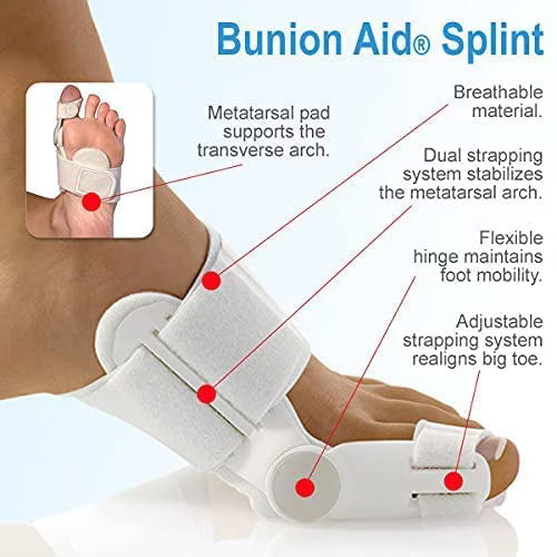 Corector bunion cu separator deget, sprijin ortopedic ajustabil, universal