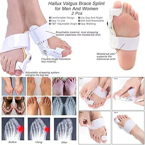 Corector bunion cu separator deget, sprijin ortopedic ajustabil, universal