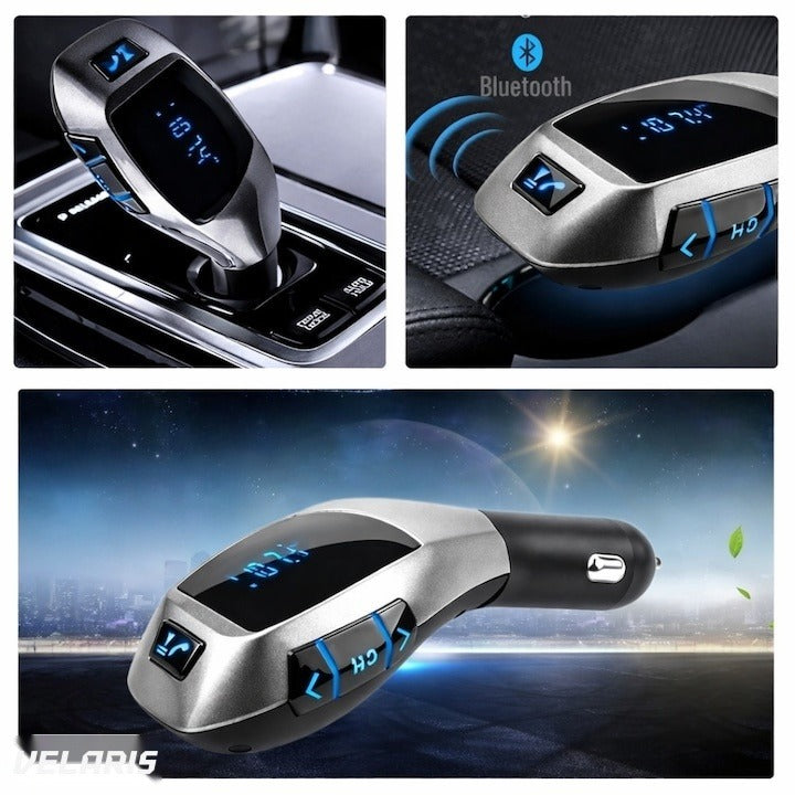Kit auto cu modulator FM și Bluetooth, handsfree, compatibil dispozitive mobile