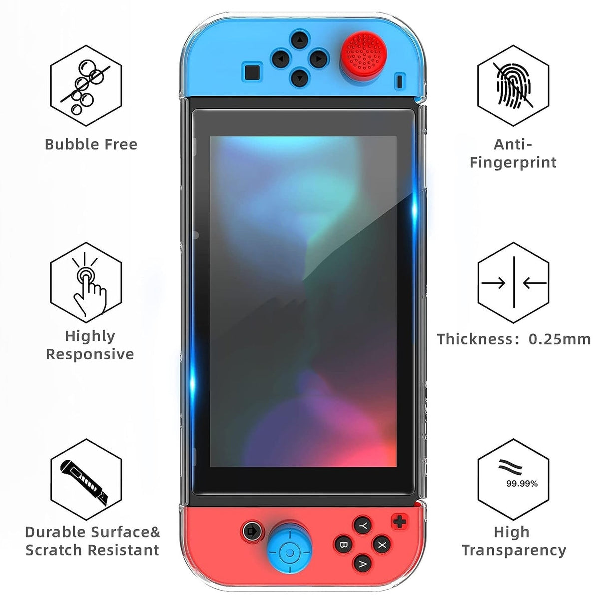 Husă de transport pentru Nintendo Switch / Switch OLED, protecție completă, design compact, negru