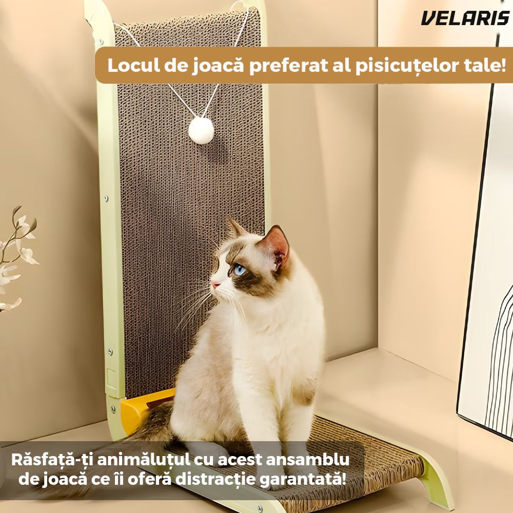 Set de joacă pisici L, carton șifonier, verde, 60 cm
