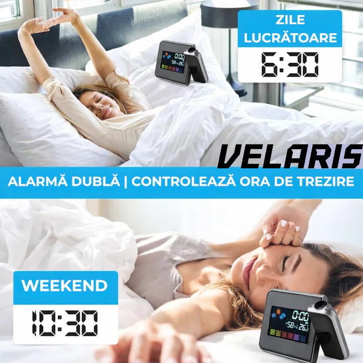 Ceas cu Calendar, Alarma si Proiector Tip LED DS-8190
