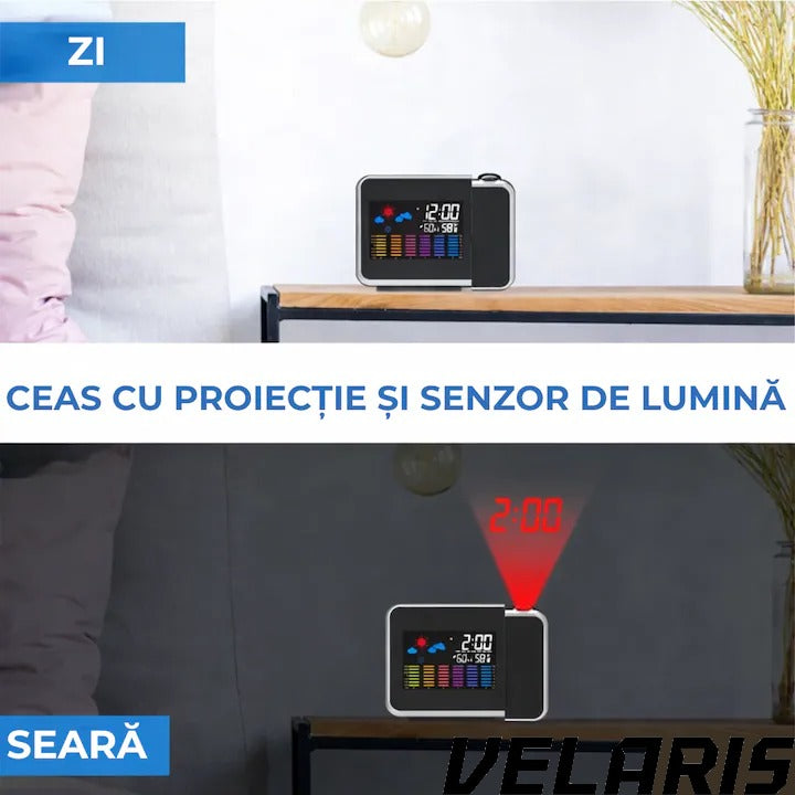 Ceas cu Calendar, Alarma si Proiector Tip LED DS-8190