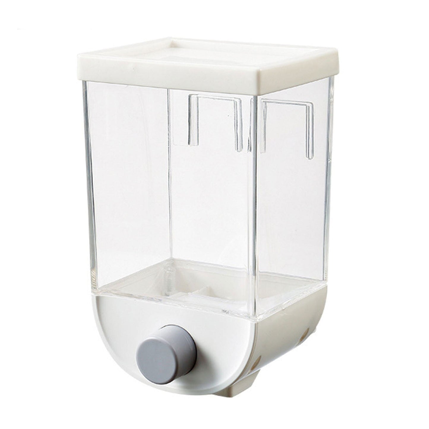 Dispenser cereale 1 L, plastic durabil, alb