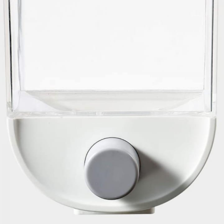Dispenser cereale 1 L, plastic durabil, alb