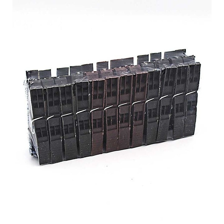 Set 24 clești rufe plastic negru, rezistent, pentru balcon și uscare haine