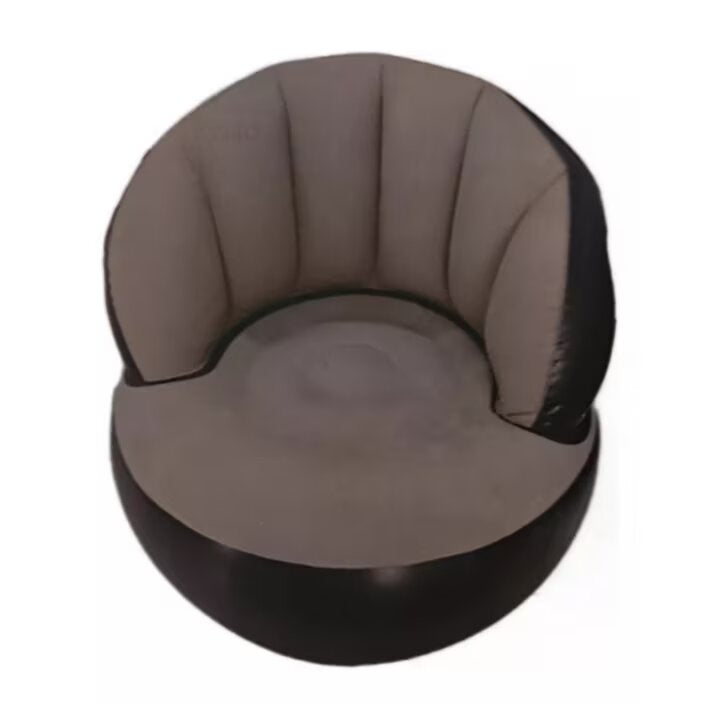 Fotoliu gonflabil cu pompă inclusă, design modern, 85x70 cm, interior/exterior, gri