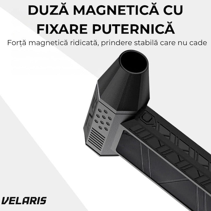 Suflantă de aer fără fir, motor 130000 RPM, baterie reîncărcabilă, debit reglabil, negru