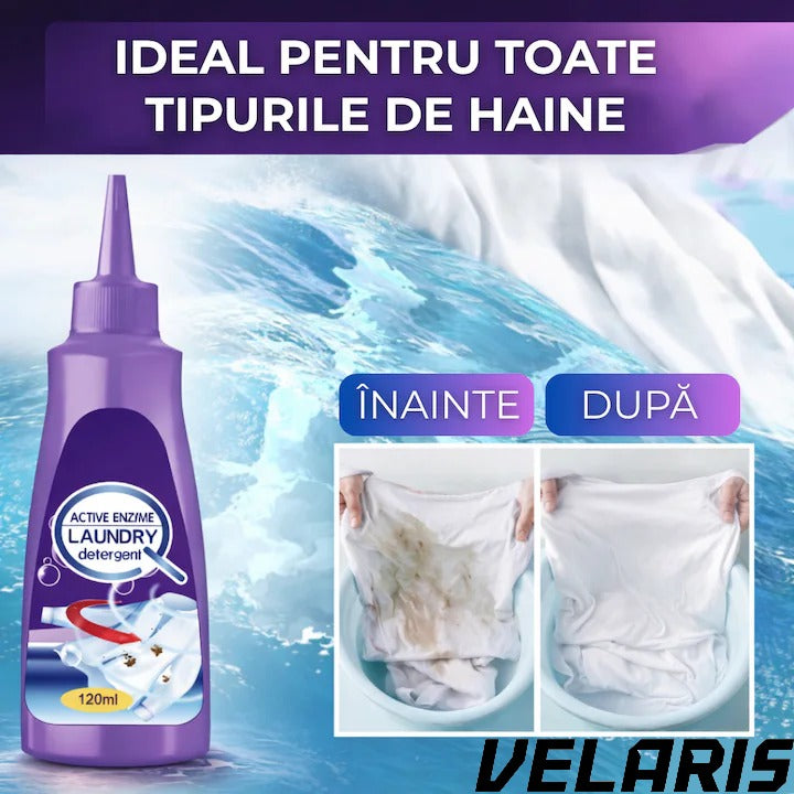 Detergent lichid pentru indepartarea petelor, cu enzime active, pentru toate tipurile de haine, 120 ml, actiune imediata