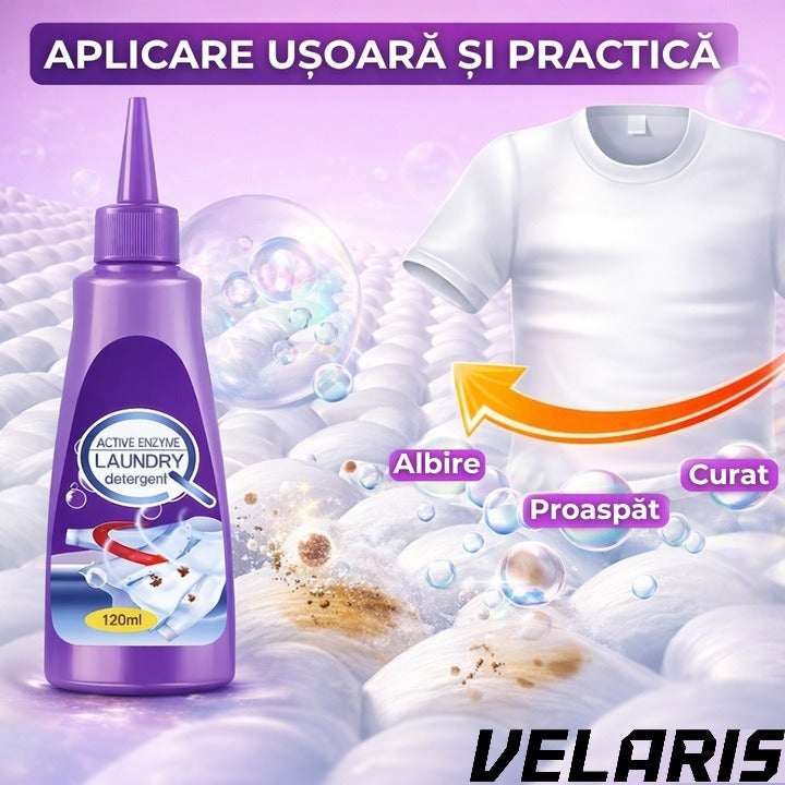 Detergent lichid pentru indepartarea petelor, cu enzime active, pentru toate tipurile de haine, 120 ml, actiune imediata