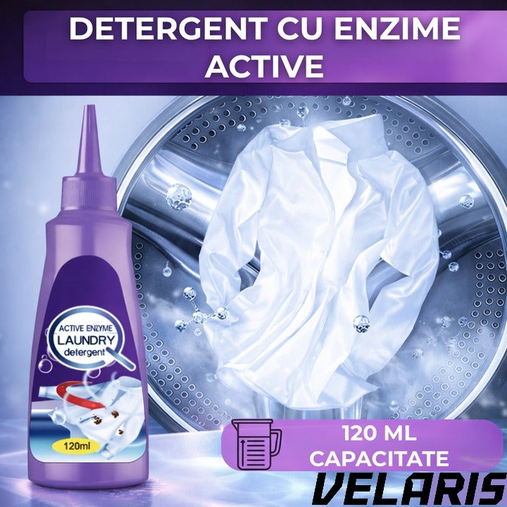 Detergent lichid pentru indepartarea petelor, cu enzime active, pentru toate tipurile de haine, 120 ml, actiune imediata