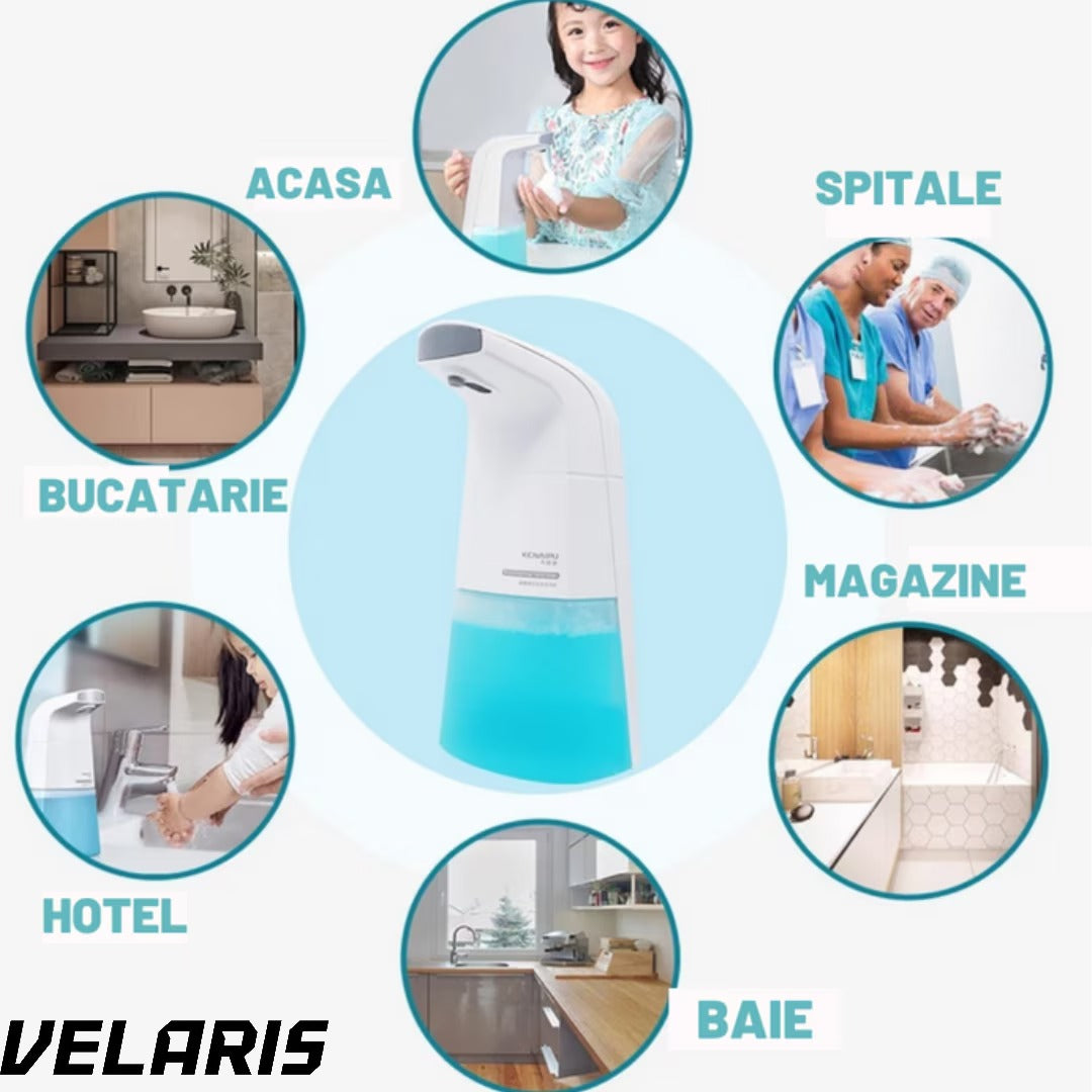 Dispenser Automat, electric, pentru Sapun Lichid, Igienic si Elegant