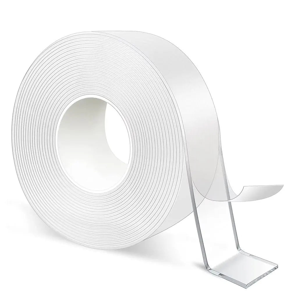 Bandă adezivă dublu-față nano, reutilizabilă, 3 m x 30 mm, transparentă