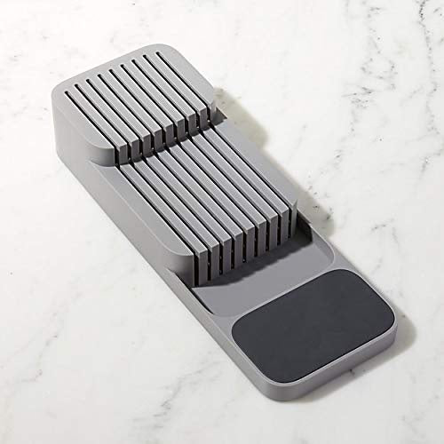 Suport organizator pentru cuțite în sertar, design ergonomic, material durabil