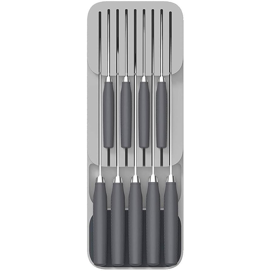 Suport organizator pentru cuțite în sertar, design ergonomic, material durabil