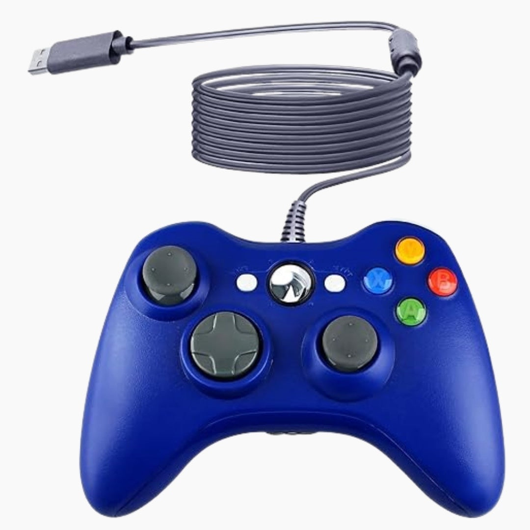Gamepad Dual Shock PC Xbox 360, 2 analogi, vibratii, 2.5 m USB