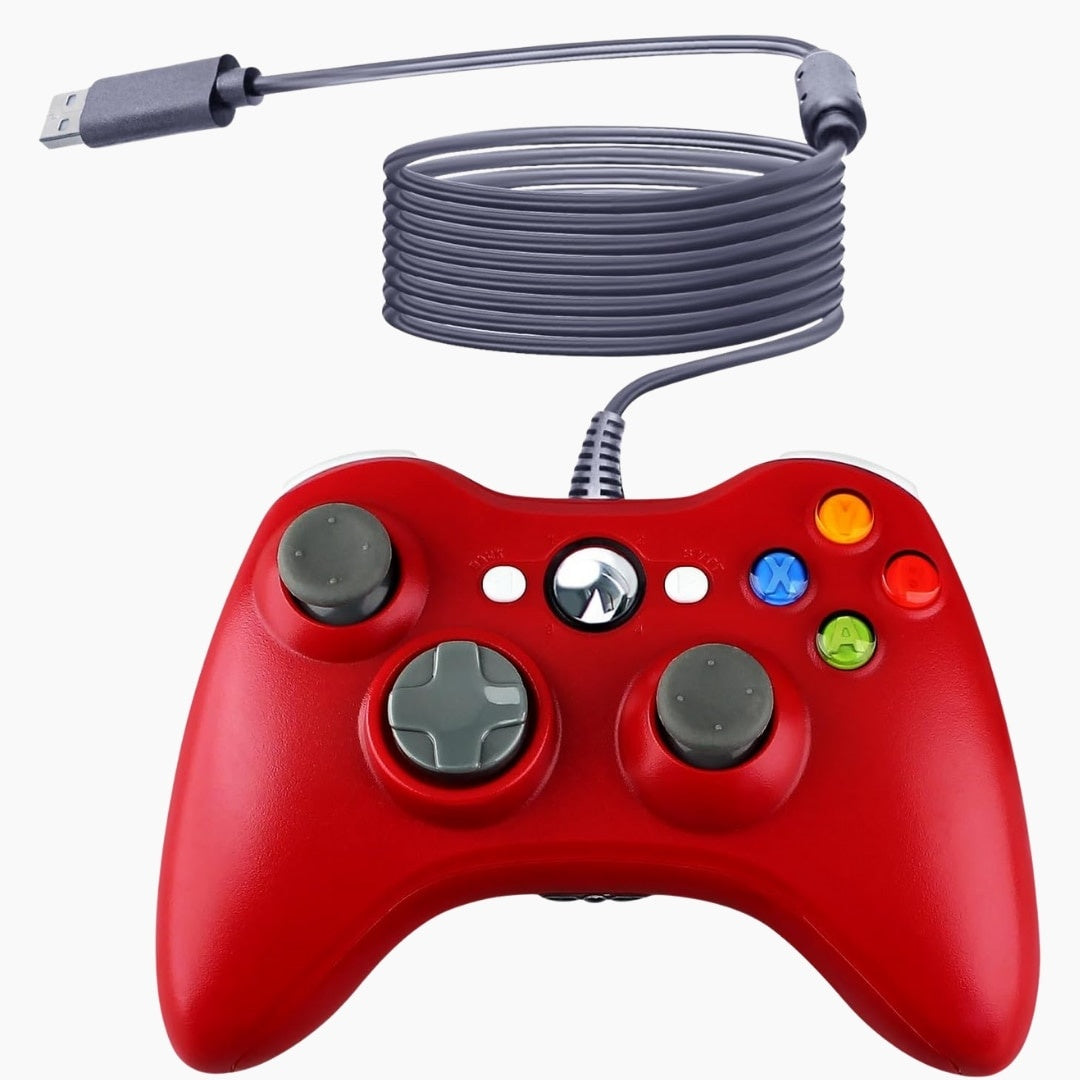Gamepad Dual Shock PC Xbox 360, 2 analogi, vibratii, 2.5 m USB