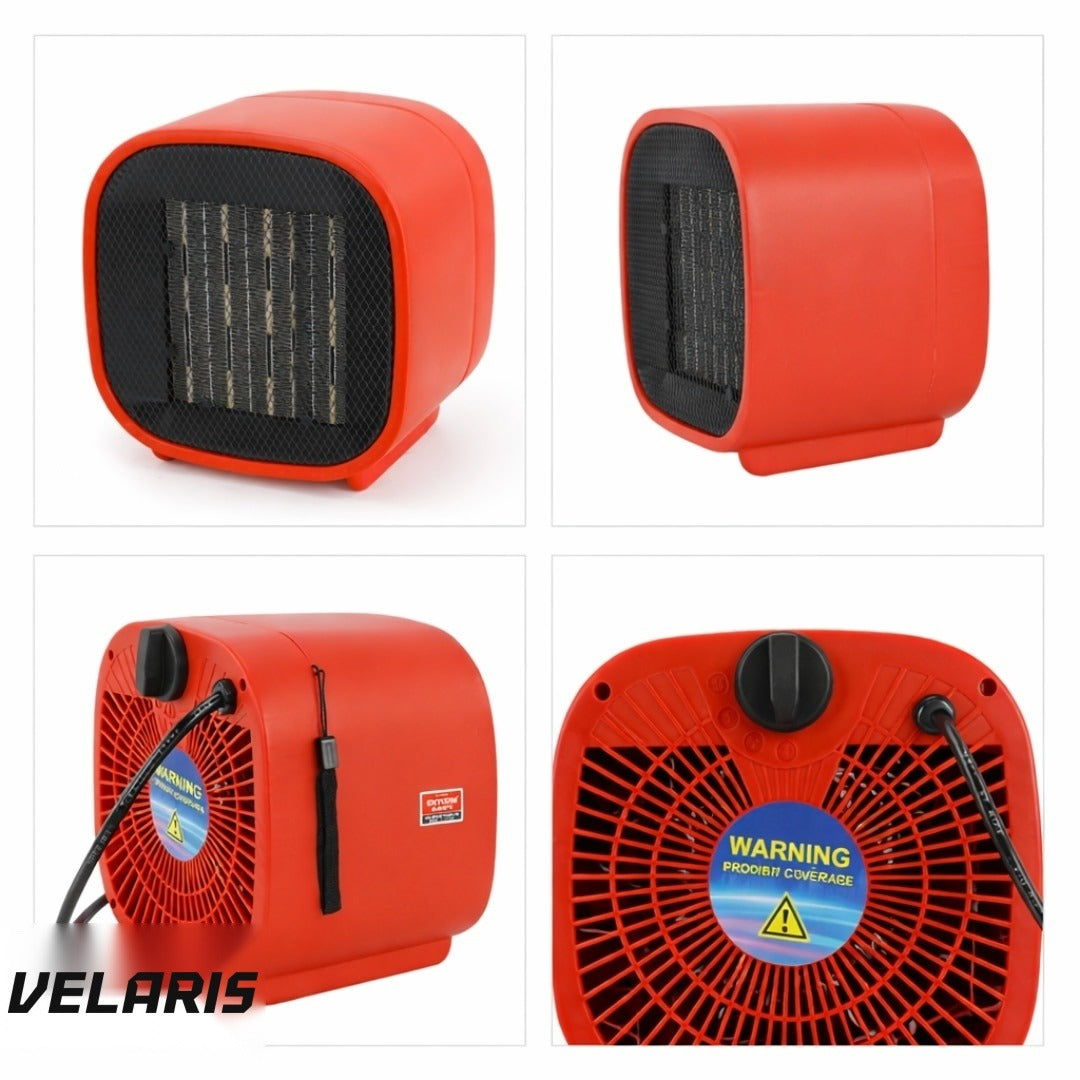 Aeroterma electrică 3kW cu termostat, încălzitor PTC ceramic cu ventilator