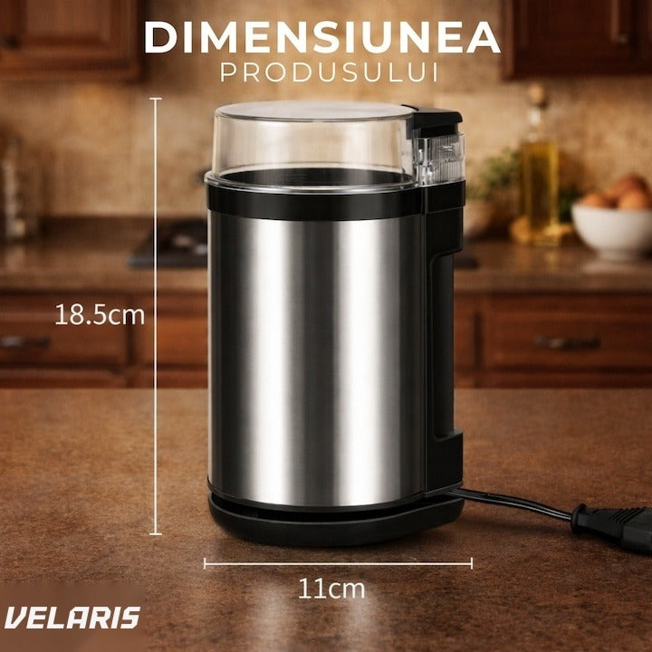 Rasnita electrica cafea 180W, lamele inox, capacitate 75g, macinare rapida uniforma