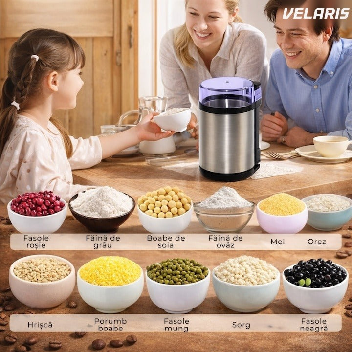 Rasnita electrica cafea 180W, lamele inox, capacitate 75g, macinare rapida uniforma